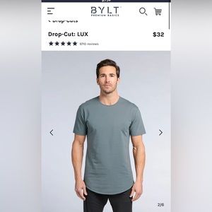 New without tags (NWOT) BYLT Basics Lux Short Sleeve Tee in Dark Sage